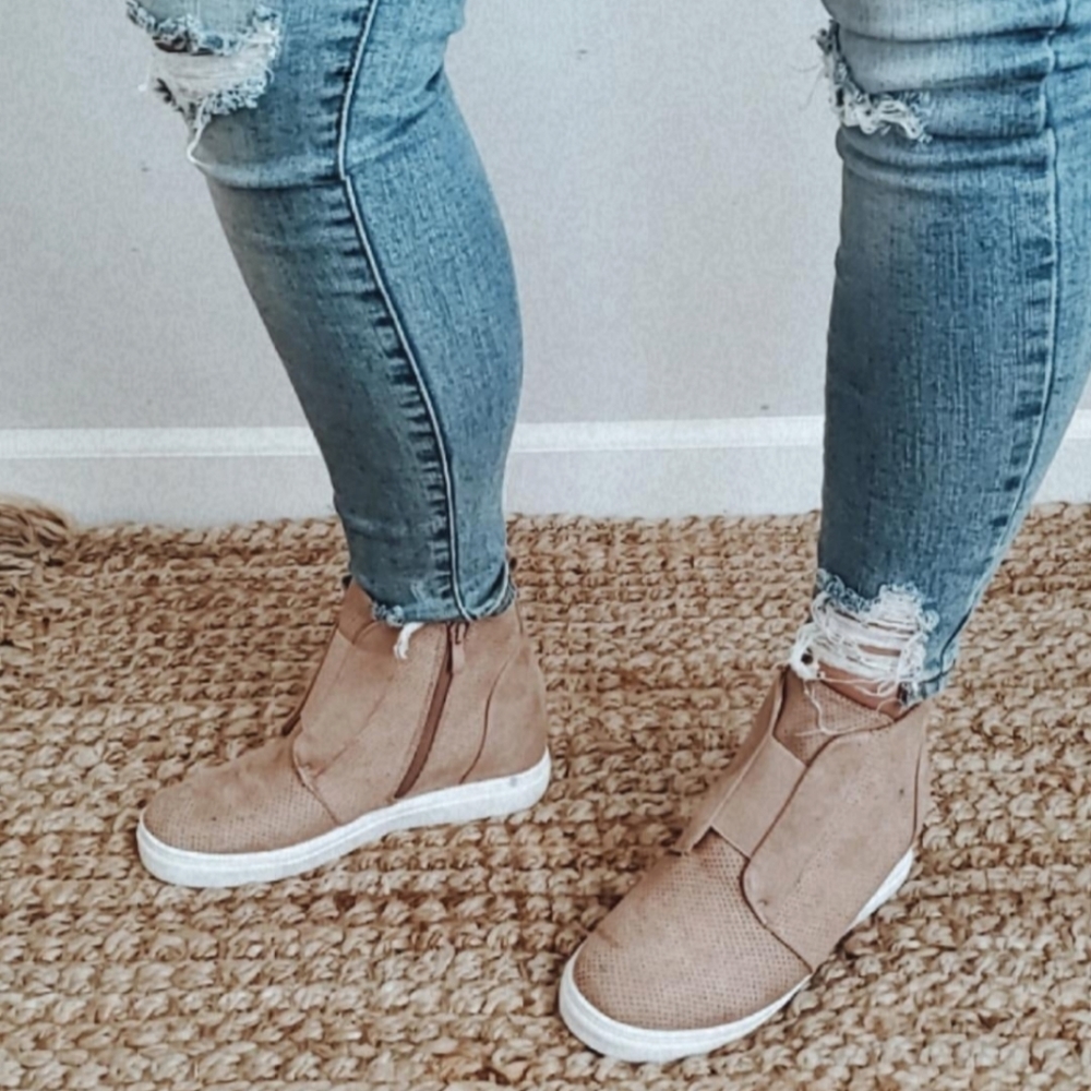 BRAND NEW Hidden Wedge Heel Sneakers